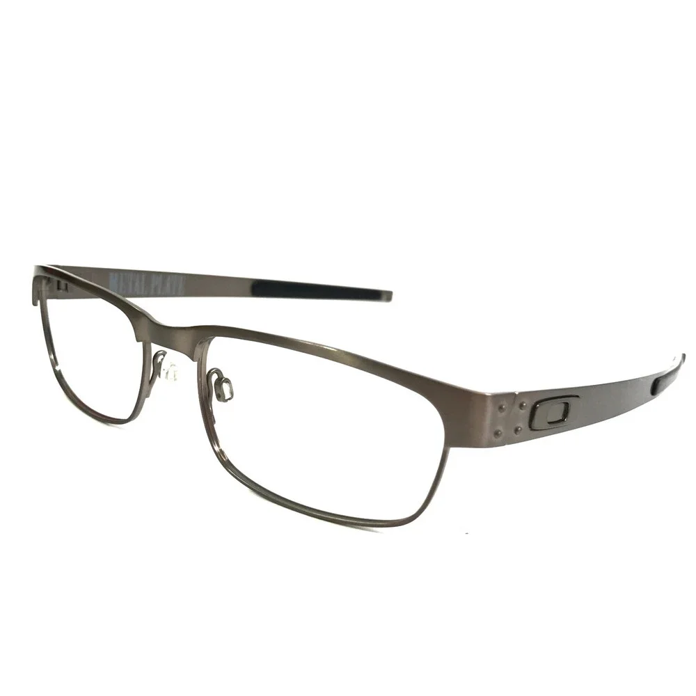 Oakley Eyeglasses Frames Metal Plate OX5038-0655 Brushed Chrome Gray 55-18-140